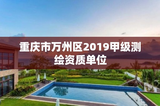 重慶市萬州區2019甲級測繪資質單位