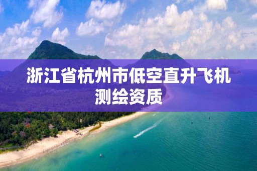 浙江省杭州市低空直升飛機測繪資質