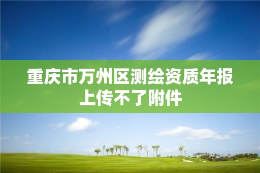 重慶市萬州區測繪資質年報上傳不了附件