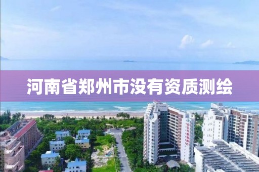 河南省鄭州市沒有資質測繪