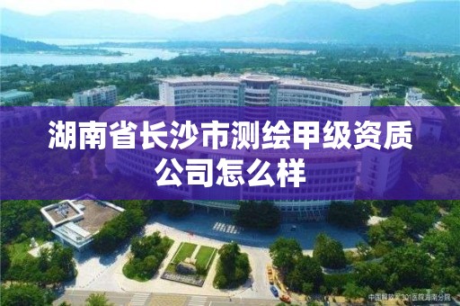 湖南省長沙市測繪甲級資質公司怎么樣