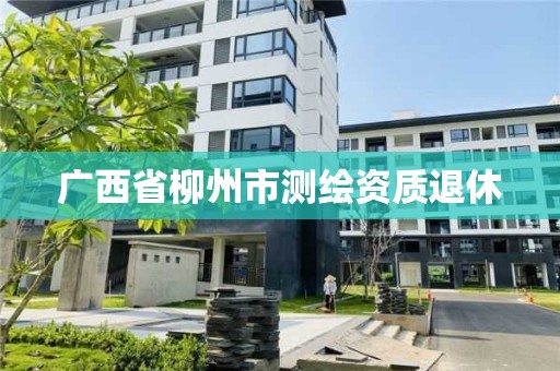 廣西省柳州市測繪資質(zhì)退休