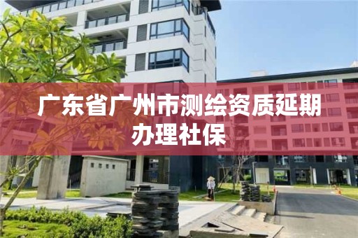 廣東省廣州市測繪資質延期辦理社保