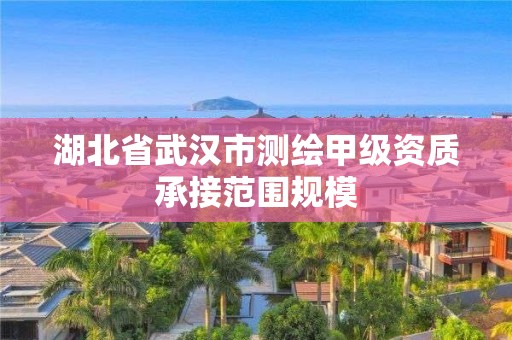 湖北省武漢市測繪甲級資質承接范圍規模