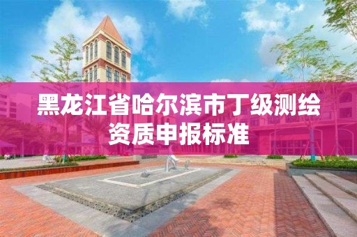 黑龍江省哈爾濱市丁級(jí)測(cè)繪資質(zhì)申報(bào)標(biāo)準(zhǔn)