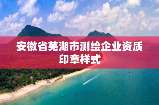 安徽省蕪湖市測繪企業資質印章樣式