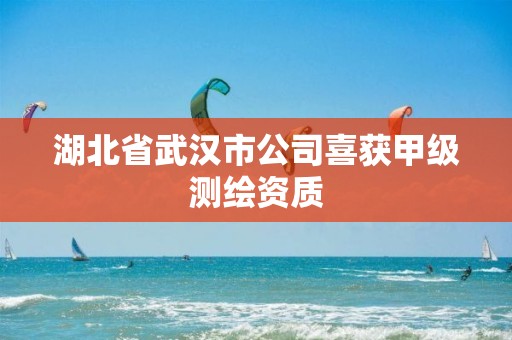 湖北省武漢市公司喜獲甲級測繪資質