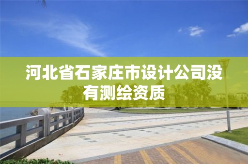 河北省石家莊市設(shè)計(jì)公司沒有測(cè)繪資質(zhì)