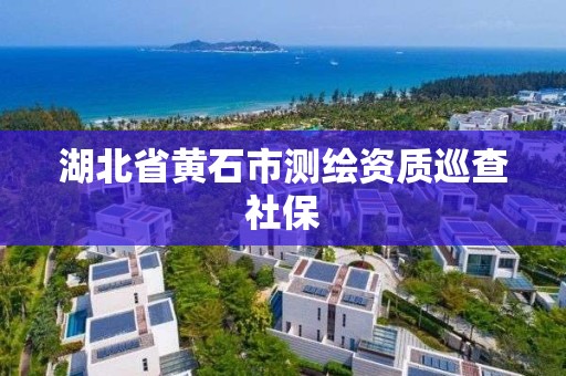 湖北省黃石市測繪資質巡查社保