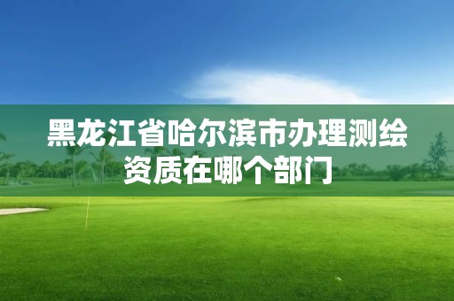 黑龍江省哈爾濱市辦理測(cè)繪資質(zhì)在哪個(gè)部門