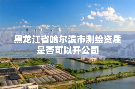 黑龍江省哈爾濱市測繪資質是否可以開公司