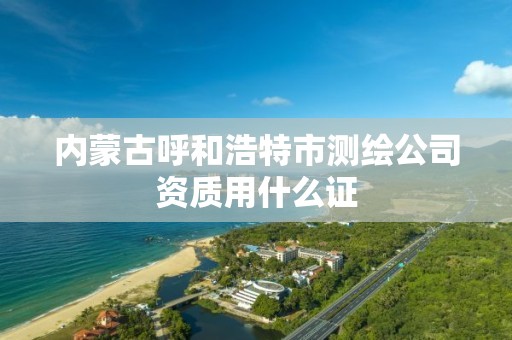 內蒙古呼和浩特市測繪公司資質用什么證