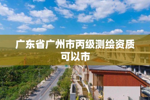 廣東省廣州市丙級(jí)測(cè)繪資質(zhì)可以市