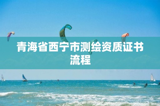 青海省西寧市測繪資質證書流程