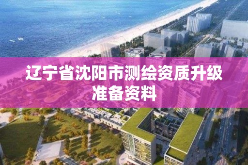 遼寧省沈陽市測繪資質升級準備資料