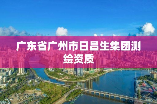 廣東省廣州市日昌生集團測繪資質