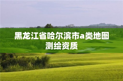 黑龍江省哈爾濱市a類地圖測繪資質