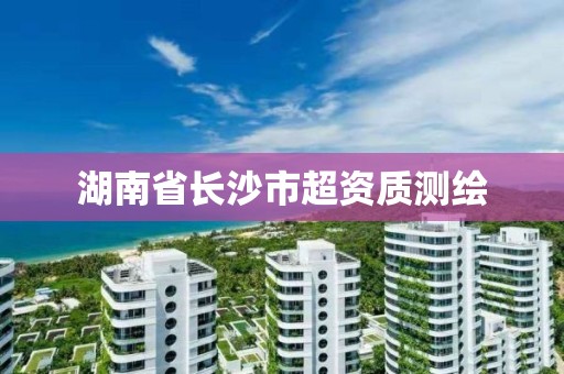 湖南省長沙市超資質測繪