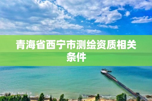 青海省西寧市測繪資質相關條件