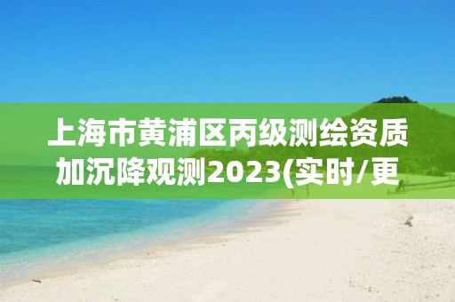 上海市黃浦區丙級測繪資質加沉降觀測2023(實時/更新中)