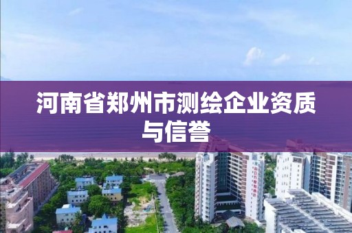 河南省鄭州市測繪企業(yè)資質(zhì)與信譽(yù)