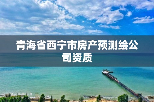 青海省西寧市房產預測繪公司資質