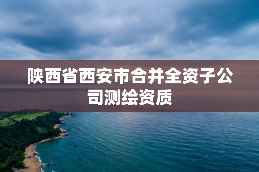 陜西省西安市合并全資子公司測繪資質