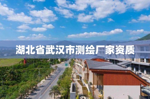 湖北省武漢市測繪廠家資質