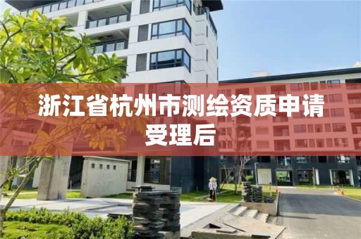 浙江省杭州市測繪資質申請受理后