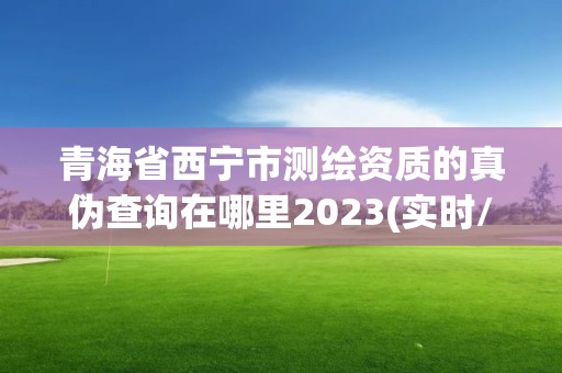 青海省西寧市測繪資質的真偽查詢在哪里2023(實時/更新中)