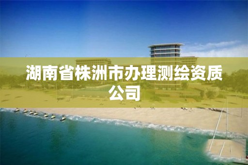 湖南省株洲市辦理測繪資質(zhì)公司