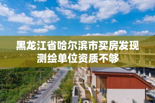 黑龍江省哈爾濱市買房發現測繪單位資質不夠