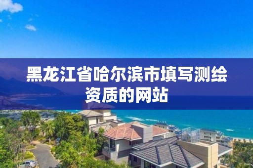 黑龍江省哈爾濱市填寫測繪資質的網站