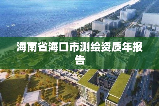 海南省海口市測繪資質年報告