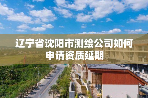 遼寧省沈陽市測繪公司如何申請資質延期