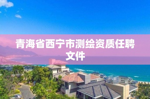 青海省西寧市測繪資質任聘文件