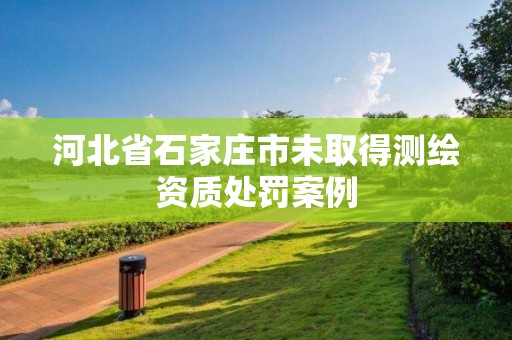 河北省石家莊市未取得測(cè)繪資質(zhì)處罰案例