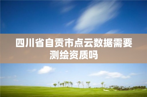 四川省自貢市點(diǎn)云數(shù)據(jù)需要測繪資質(zhì)嗎