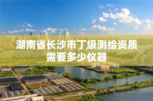 湖南省長沙市丁級測繪資質需要多少儀器