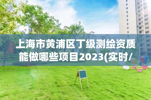 上海市黃浦區丁級測繪資質能做哪些項目2023(實時/更新中)