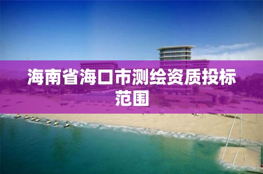 海南省海口市測繪資質投標范圍