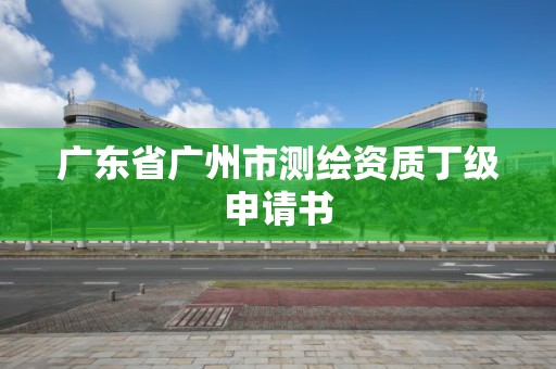 廣東省廣州市測繪資質丁級申請書