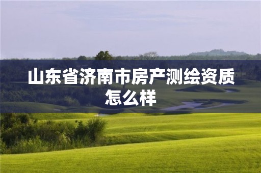 山東省濟南市房產測繪資質怎么樣