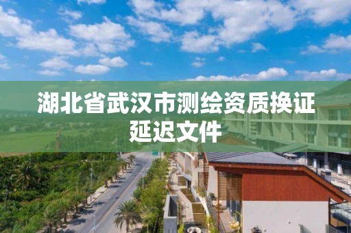 湖北省武漢市測繪資質(zhì)換證延遲文件