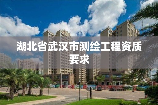 湖北省武漢市測繪工程資質(zhì)要求