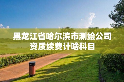 黑龍江省哈爾濱市測繪公司資質(zhì)續(xù)費計啥科目