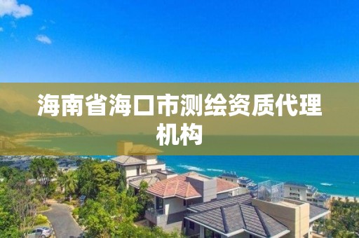 海南省海口市測繪資質代理機構