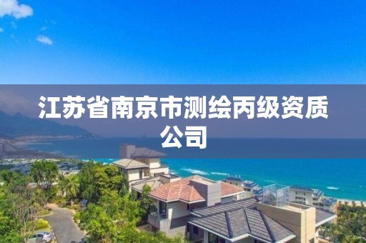 江蘇省南京市測繪丙級資質公司