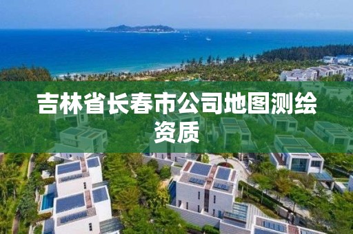 吉林省長春市公司地圖測繪資質