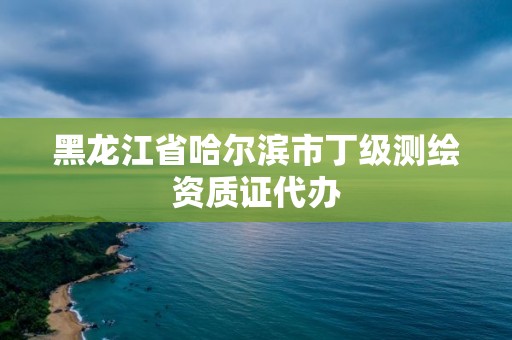 黑龍江省哈爾濱市丁級(jí)測(cè)繪資質(zhì)證代辦